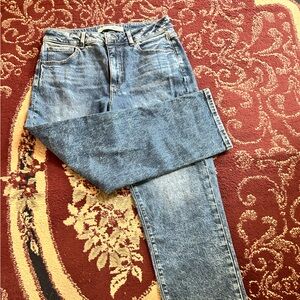 Denver Hayes High-Rise Jeans- size 12 - jeans are alight bluish color-